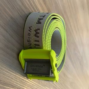 Brand New!! Off-White Belt (WHITE & FLUO YELLOW)
